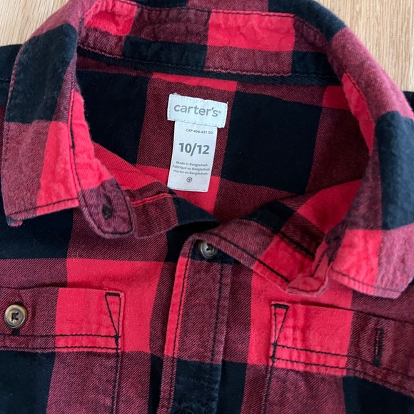 Lot of 4 Boys Button Down Shirts 10-12 Various Brands - Picture 9 of 10